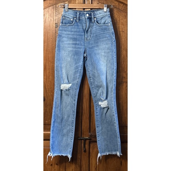 Madewell The Perfect Vintage Jeans & The High Rise Slim Crop Boyjean 23 Lot Of 2 - Picture 4 of 8